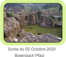 Sortie du 02 Octobre 2020       Botenbach Pfalz