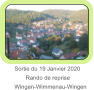 Sortie du 19 Janvier 2020        Rando de reprise  Wingen-Wimmenau-Wingen