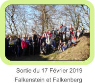 Sortie du 17 Février 2019 Falkenstein et Falkenberg