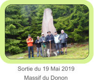 Sortie du 19 Mai 2019       Massif du Donon