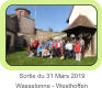 Sortie du 31 Mars 2019 Wasselonne - Westhoffen