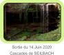 Sortie du 14 Juin 2020 Cascades de SEILBACH